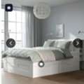 SAR 3000,  Great Opportunity: Like-New IKEA BRIMNES Bedroom Set &ndash; Bed, Thick IKEA Mattress & Large IK
