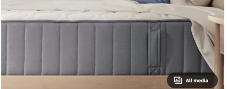 Riyadh, Furniture, SAR 3000,  Great Opportunity: Like-New IKEA BRIMNES Bedroom Set &ndash; Bed, Thick IKEA Mattress & Large IK