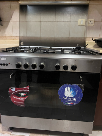 Khobar, Appliances, SAR 650,  Glem Gas 5 Burner Cooker & Oven  Made In Italy  Stainless Steel