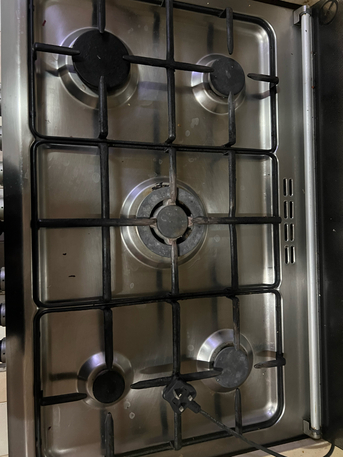 Khobar, Appliances, SAR 650,  Glem Gas 5 Burner Cooker & Oven  Made In Italy  Stainless Steel