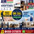 ●AM Movers Packers House Office Shifting ●Pest Control Paint Work Best PRICE●