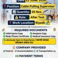 Cable Pulling Supervisor (Rate After Test)