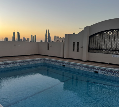 Hoora, Apartments, Flats, Houses & Villas, BHD 280/month,  Furnished,  2 BR,  77 Sq. Meter,  Fully Furnished Flat| Rooftop Pool | Families Only