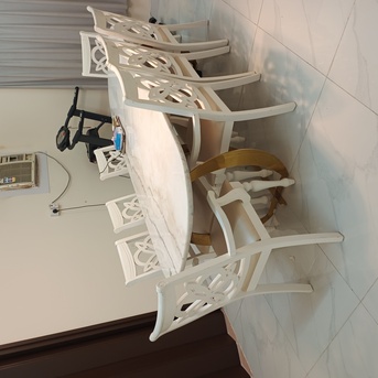 Dammam, Furniture, SAR 2500,  Marble Dining Table With 8 Chair