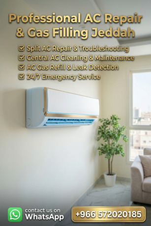 Jeddah, Air Conditioning, Professional AC Repair, Cleaning & Gas Refill &ndash; Jeddah