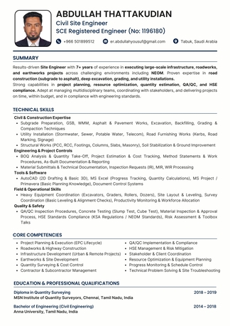 Riyadh, Job Seekers, Civil Site Engineer