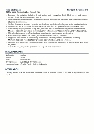 Riyadh, Job Seekers, Civil Site Engineer