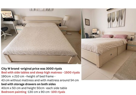 Jeddah, Furniture, SAR 2000,  Bed Set With Wardrobe From City W Brand
