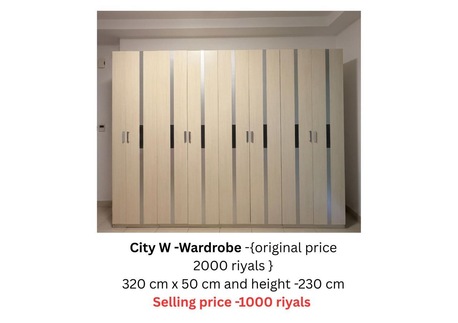 Jeddah, Furniture, SAR 2000,  Bed Set With Wardrobe From City W Brand
