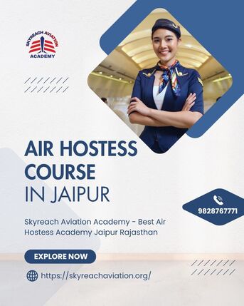 Jaipur, Education, Become Cabin Crew With A Professional Air Hostess Course In Jaipur