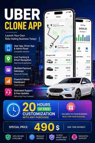 Biarritz, Web Design & Development, Uber Clone - Zipprr | Affordable Uber Alternative For Startups