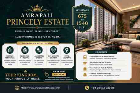 Noida, Real Estate, What Are The Available Apartment Configurations And Layout Sizes In Amrapali Princely Esta