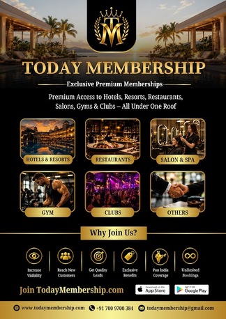 Mumbai, Marketing, Today Membership &mdash; Premium Memberships For Hotels, Resorts, Restaurants, Salons, Gyms & Cl