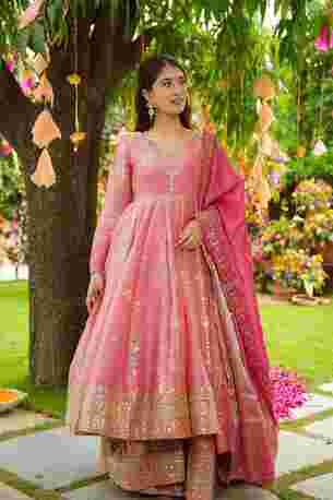 Jaipur, Clothing & Accessories, INR 7000,  Buy ZenAlyaa Regal Flamingo Suit Set Online