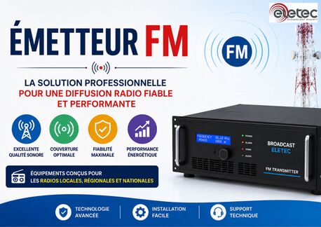 Paris, Electronics, Émetteur FM Professionnel | Diffusion Radio Haute Performance