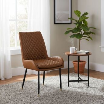 London, Furniture, GBP 269,  Leather Dining Chair | Stylish & Durable Dining Room Seating