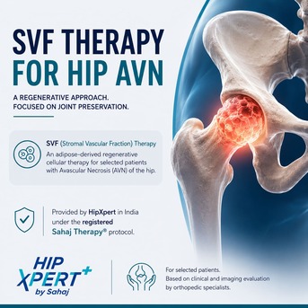 Indore, Health, SVF Therapy For Hip AVN In India | Sahaj Therapy® By HipXpert