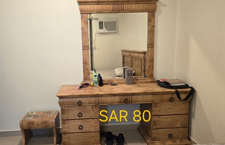 Riyadh, Furniture, SAR 350,  Bed- TV Console- Cupboard- 2 Seater Sofa