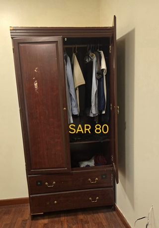 Riyadh, Furniture, SAR 350,  Bed- TV Console- Cupboard- 2 Seater Sofa