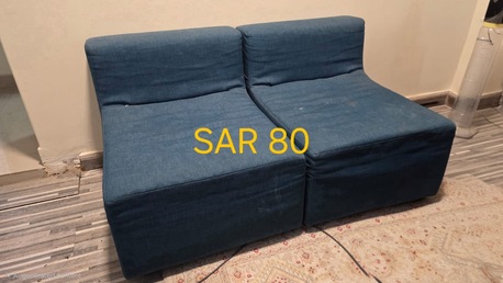 Riyadh, Furniture, SAR 350,  Bed- TV Console- Cupboard- 2 Seater Sofa