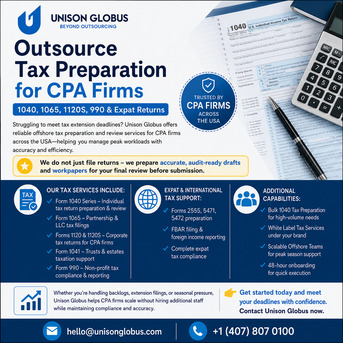 New York, Financial, Outsource Tax Preparation For CPA Firms | 1040, 1065, 1120S, 990 & Expat Returns