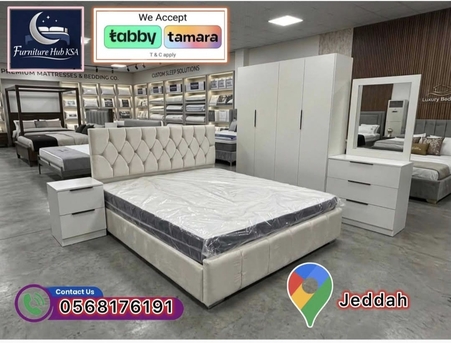 Jeddah, Furniture, SAR 1550,  COMPLETE WOODEN BEDROOM FURNITURE SETS AVAILABLE IN DIFFERENT COLOURS AND LOW PRICES