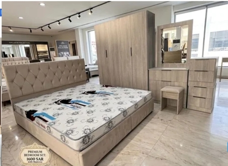 Jeddah, Furniture, SAR 1550,  COMPLETE WOODEN BEDROOM FURNITURE SETS AVAILABLE IN DIFFERENT COLOURS AND LOW PRICES