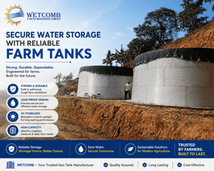 Mumbai, Industrial Machinery, Secure Water Storage With Reliable Farm Tanks | Wetcomb