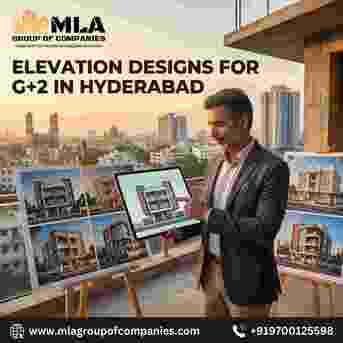 Hyderabad, Construction, Modern Elevation Designs For G+2 Buildings In Hyderabad