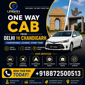Chandigarh, Travel, Affordable One Way Cab From Delhi To Chandigarh
