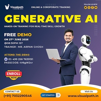 Hyderabad, Lessons Offered, Join Free Demo Generative AI Online Session On June 27th