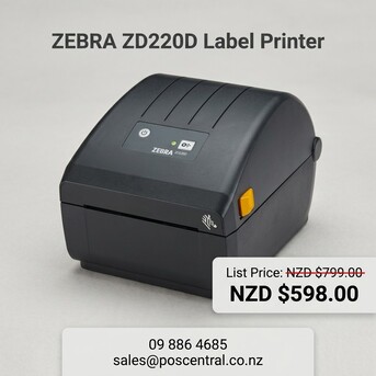 Auckland, Computers, NZD 598,  Zebra ZD220D 203DPI USB Direct Thermal Label Printer