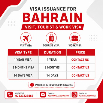 Manama, Immigration, Bahrain Visa Processing Services