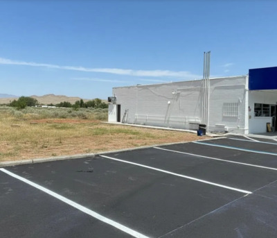 New York, Construction, Parking Lot Striping Of Rio Rancho