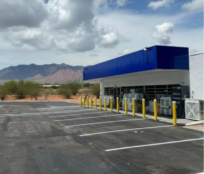 New York, Construction, Parking Lot Striping Of Rio Rancho