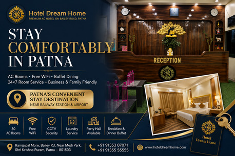 Mumbai, Holiday/Vacation Rentals, INR 1000/day,  1 BR,  AC Hotel Rooms In Patna | Bailey Road | Near Railway Station & Airport
