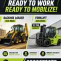 Backhoe Loader & 10 Ton Forklift Available For Rent &ndash; KSA