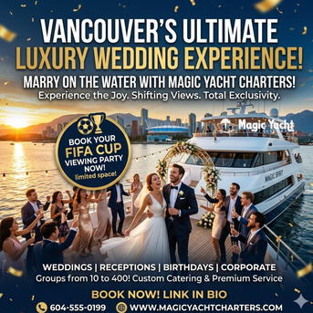 Vancouver, Travel, ⚓ Luxury Wedding Yacht Charters Vancouver