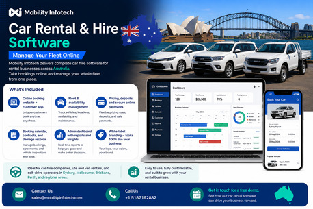 Sydney, Software, AUD 50000,  Car Rental & Hire Software - Manage Your Fleet Online