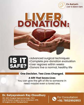 Bhubaneswar, Health, Is Liver Donation Safe? | Best Gastroenterologist In Bhubaneswar | Dr Satyaprakash Ray Cho