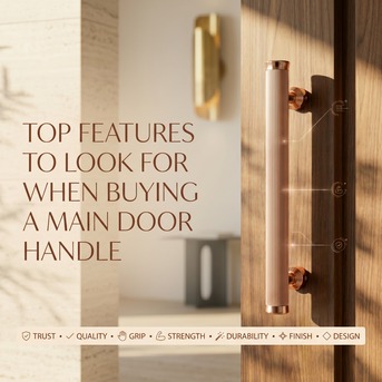 Mumbai, Furniture, INR 200,  Top Features To Look For When Buying A Main Door Handle