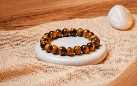 Jaipur, Jewelry, INR 777,  Buy Brown Tiger Eye Bracelet Online At Best Price