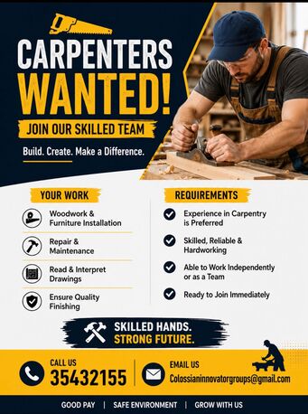 Manama, Jobs, CARPENTERS
