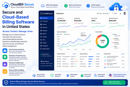 New York, Software Development, Secure And Cloud-Based Billing Software In United States For Efficient Business Management