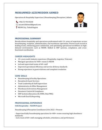 Riyadh, Job Seekers, Looking For A Job | 13+ Years Of Professional Experience