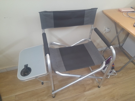 Madinah, Furniture, SAR 100,  Danube Foldable Chair With Cup Holder( Good Condition)
