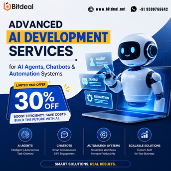 Dubai, Business, Advanced AI Development Services For AI Agents, Chatbots & Automation Systems | 30% OFF