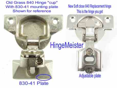 New York, Free Items, USD 13,  Grass 840 Hinge Replacements With 840-12, 830-41 & 830-42 Plates &ndash; Hinge Meister