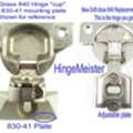 USD 13,  Grass 840 Hinge Replacements With 840-12, 830-41 & 830-42 Plates &ndash; Hinge Meister