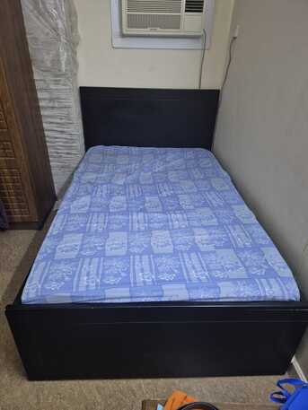 Hoora, Furniture, BHD 25,  Wooden Cot 1.2 X 2.0 M With Maedicated Matress In Good Condition